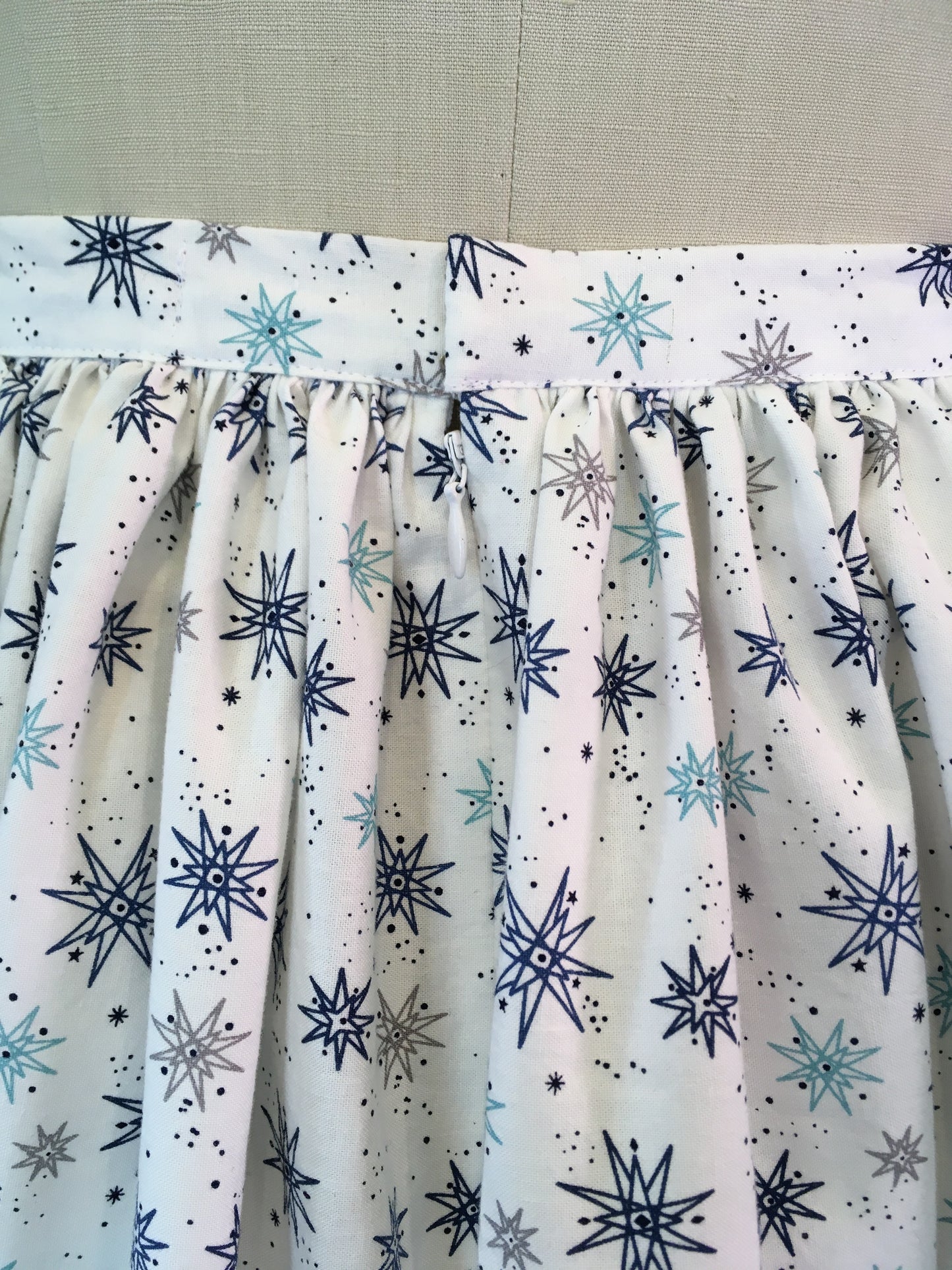 Gidget Skirt- "Blue Starburst"