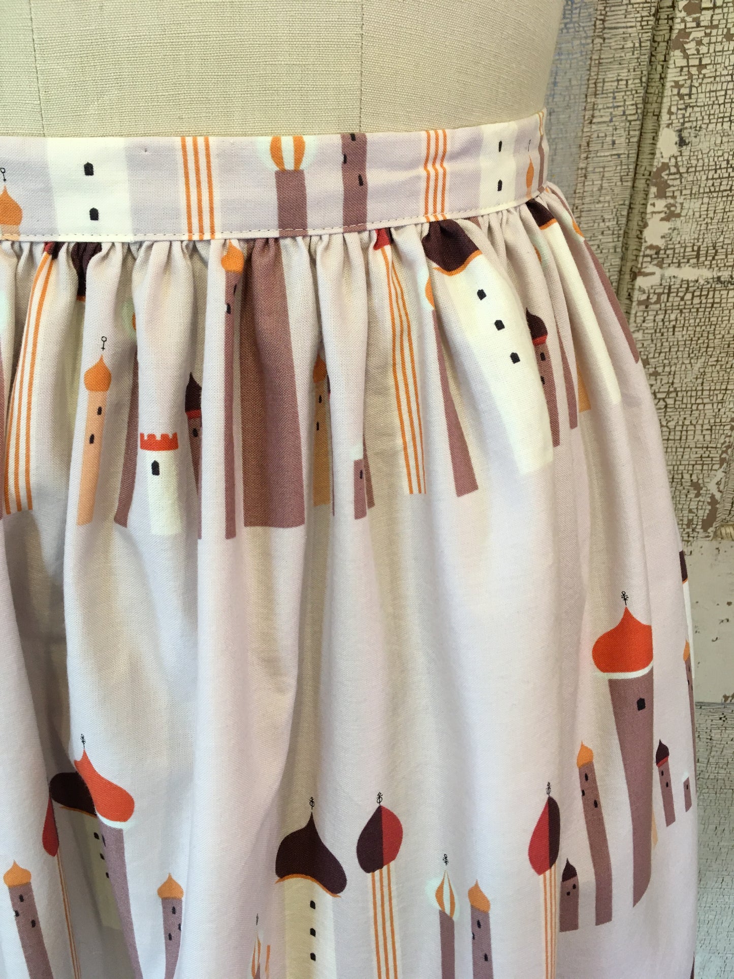Gidget Skirt- "Mauve Minarets"