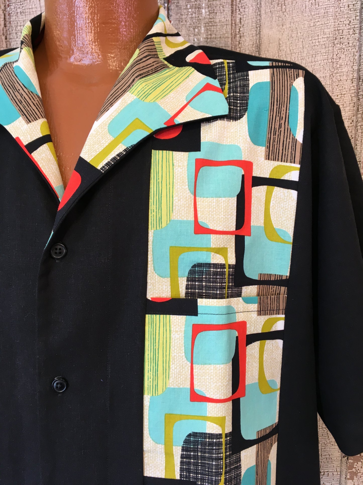 Martini Shirt- Sable/ Turquoise Frames