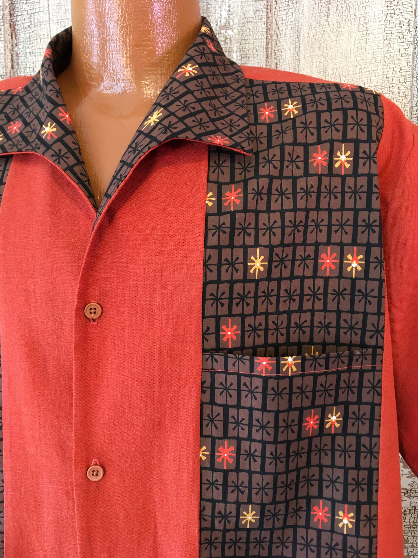 Martini Shirt- Tahiti/ Brown Star