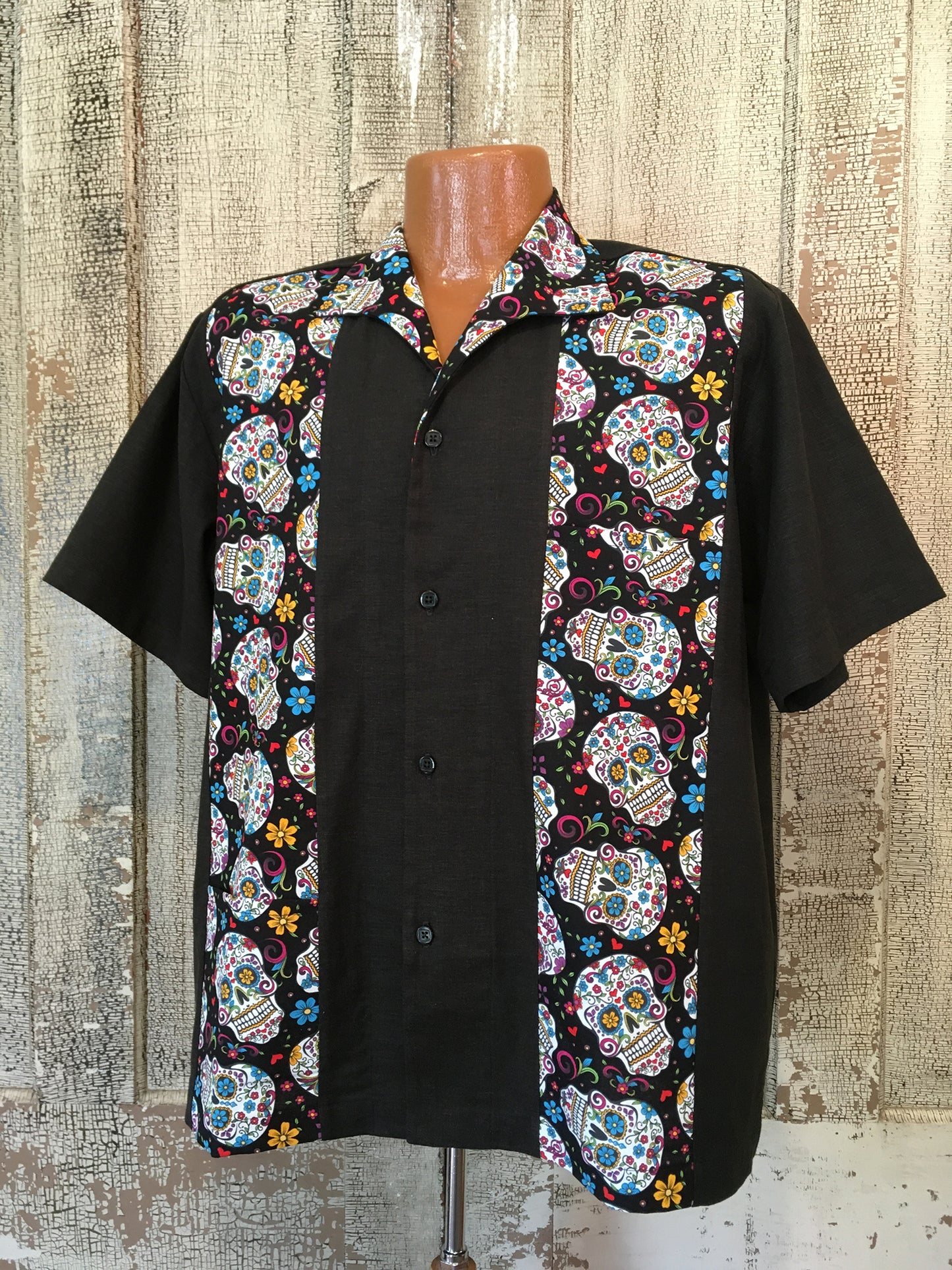 Martini Shirt- Sable/ Sugar Skulls