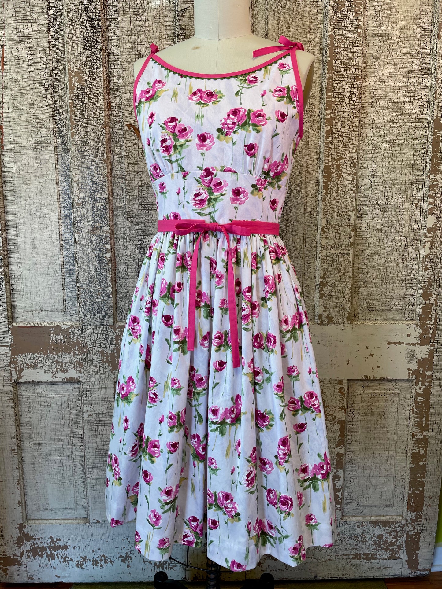 Picnic Dress in Sweet Rose Print