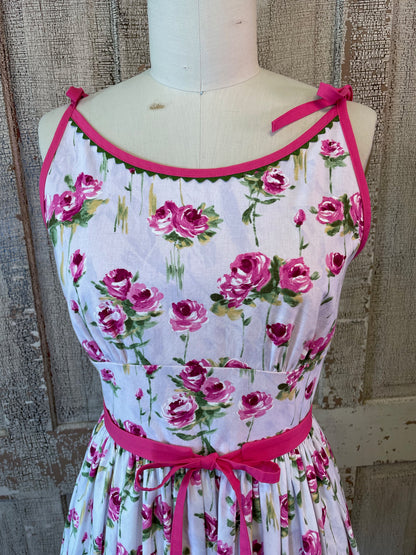 Picnic Dress in Sweet Rose Print