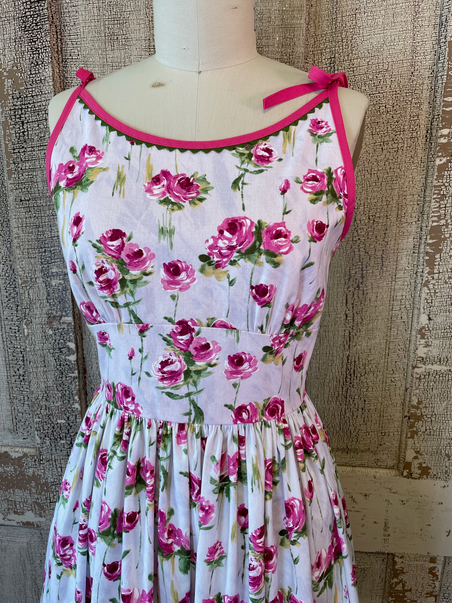 Picnic Dress in Sweet Rose Print