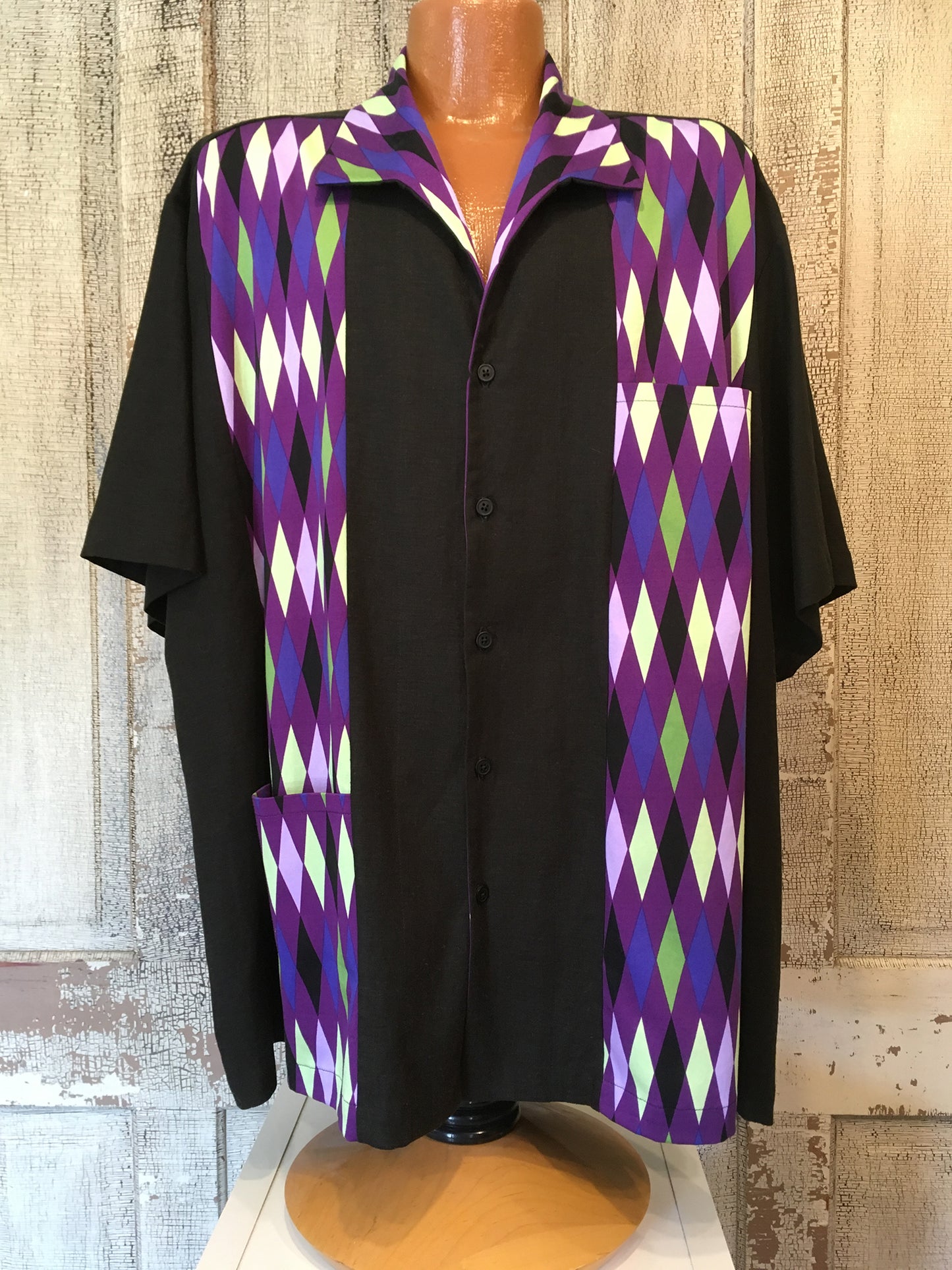 Martini Shirt-   Sable/ Purple Diamond