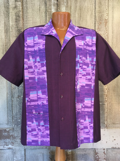 Martini Shirt-  Grape/ Abstract