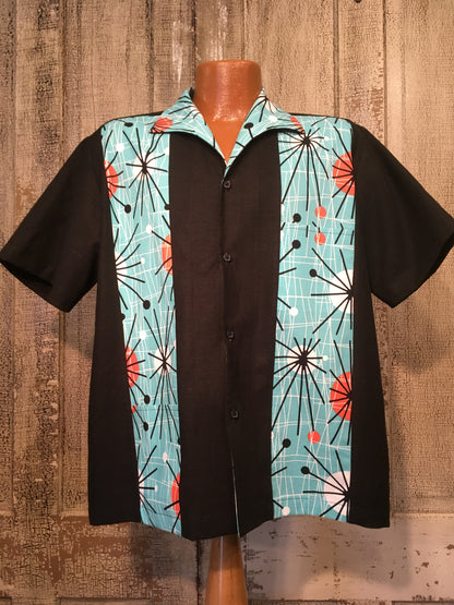 Martini Shirt-  Sable/ Turquoise Kapow!