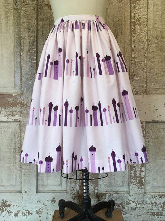 Gidget Skirt "Purple Minarets"