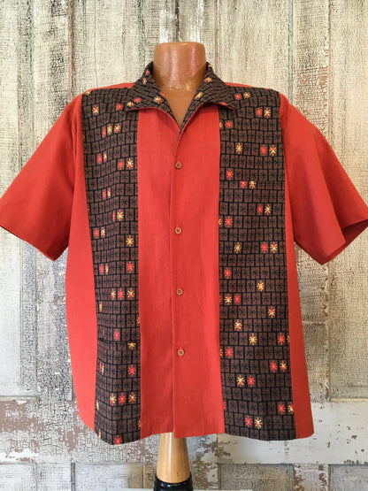 Martini Shirt-  Tahiti/ Brown Star